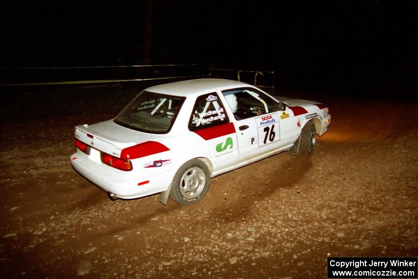 Ted Mendham / Lise Mendham Nissan Sentra SE-R on SS12, Painter Run II.