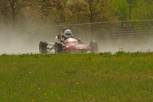 Jeff Ingebrigtson's Caldwell D9 Formula Ford gets into the oil dry at turn 4.