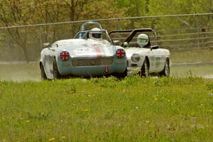 Randy Byboth's Austin-Healey Sprite and Steve Nichols' MGB