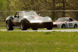 Doug Rippie's Chevy Corvette and Jerry Dulski's Datsun 240Z