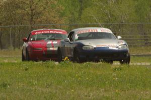 Chris Craft's and Lon Blaser's Spec Miata Mazda Miatas