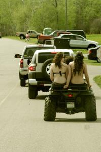 Although the temperatures were warm, many folks were still pasty white from winter.