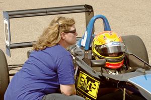 Chris Miller's Van Diemen RF06 Formula Continental on the pre-grid