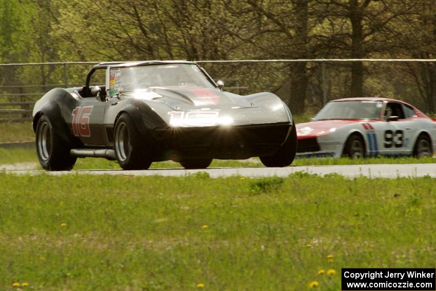 Doug Rippie's Chevy Corvette and Jerry Dulski's Datsun 240Z