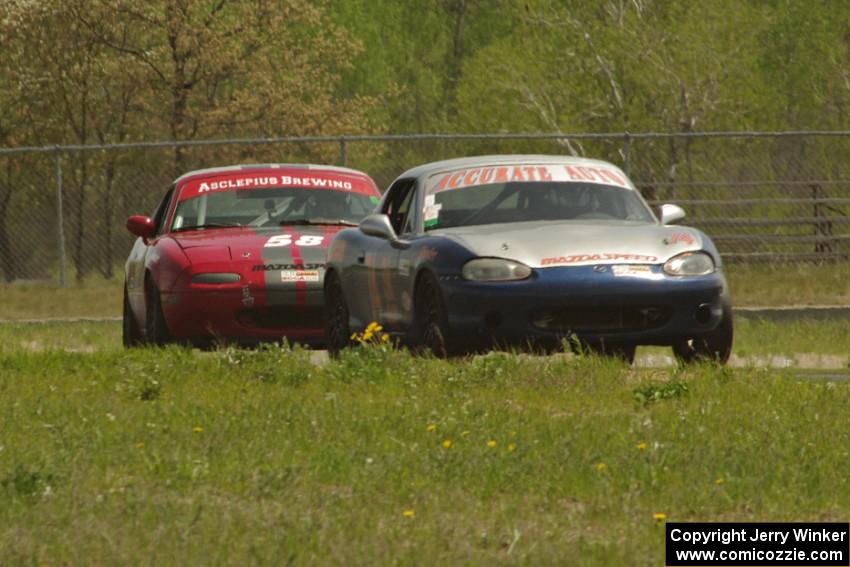 Chris Craft's and Lon Blaser's Spec Miata Mazda Miatas