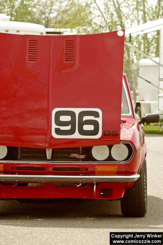 Greg Meyers' Mazda RX-2 ran in the vintage race