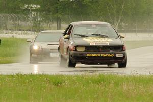 Eggboy Racing Ford Taurus SHO and Braunschweig Racing Chevy Corvette