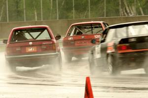 E30 Bombers BMW 325i, Cheap Shot Racing BMW 325is and Beat The Devil Racing BMW 325