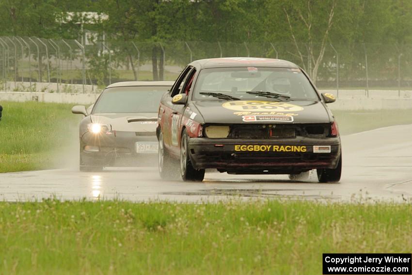 Eggboy Racing Ford Taurus SHO and Braunschweig Racing Chevy Corvette