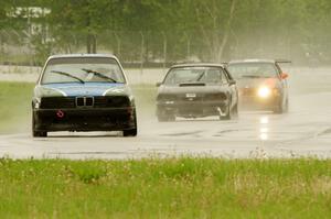 Dirty Thirty Motorsports BMW 325i, Wells Mafia Ford Mustang and Beat The Devil Racing BMW 325