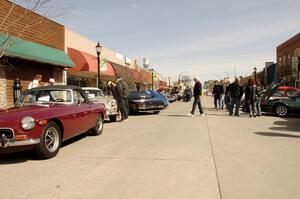 The main street of Osseo, MN during the car show.