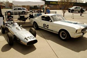 John Hertsgaard's Formula Junior Special and Brian Kennedy's Ford Shelby GT350