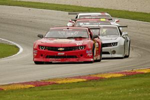 Mel Shaw's, A.J. Henriksen's and Frank Lussier's Chevy Camaros