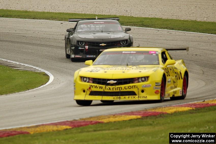 Bob Stretch's and Tom West's Chevy Camaros