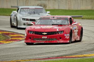 Cameron Lawrence's and Adam Andretti's Chevy Camaros