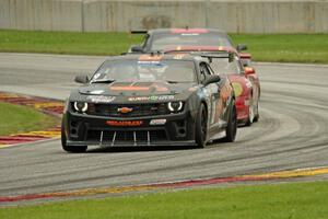 Ernie Francis, Jr.'s Chevy Camaro, Clint Sawinski's Porsche GT3 Cup and Todd Napieralski's Chevy Camaro