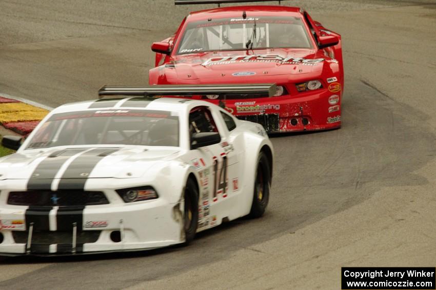 Joe Ebben's and Ron Keith's Ford Mustangs