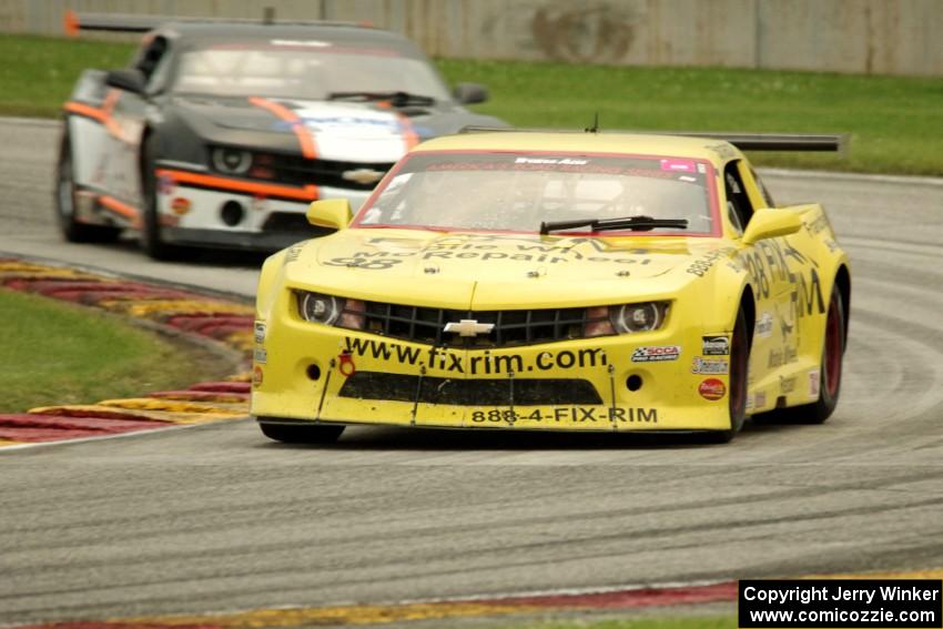 Bob Stretch's and Britt Casey's Chevy Camaros