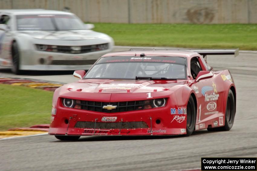 Cameron Lawrence's and Adam Andretti's Chevy Camaros