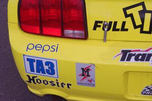 Rob Bodle's Ford Mustang supporting Maxton's Fight.
