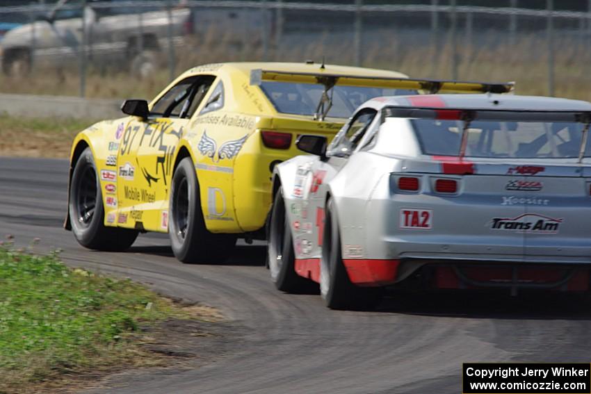 Tom Sheehan's and Jed Copham's Chevy Camaros