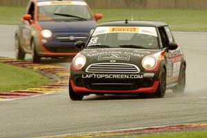 Glenn Nixon's MINI Cooper and Austin Snader's Fiat 500