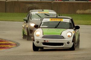 Jason Fichter's MINI Cooper and Nate Stacy's Ford Fiesta
