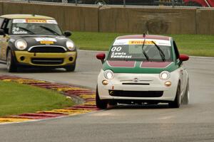 Kevin Fandozzi's Fiat 500 and Tom Noble's MINI Cooper