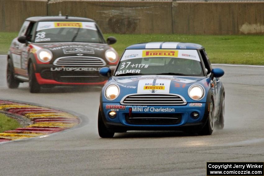 Tyler Palmer's and Glenn Nixon's MINI Coopers