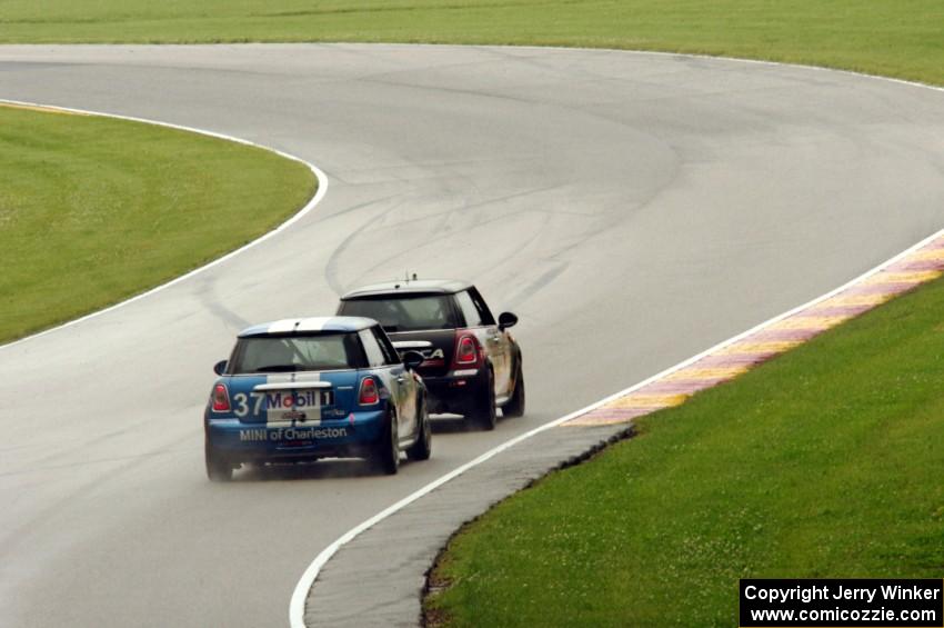 Glenn Nixon's and Tyler Palmer's MINI Coopers