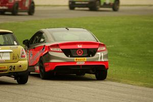 Michael DiMeo's Honda Civic Si passes Tom Noble's MINI Cooper