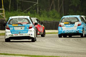 Paul Holton's Honda Fix and P.J. Groenke's Honda Fit