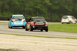 Ryan Reed's Honda Fix, Paul Holton's Honda Fix and Glenn Nixon's MINI Cooper