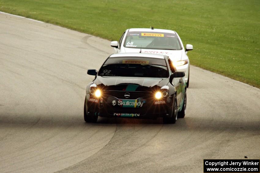 Bryan Heitkotter's Nissan Altima Coupe and Jon Miller's Honda Civic Si