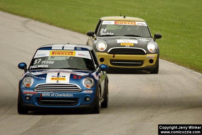 Tyler Palmer's MINI Cooper and Tom Noble's MINI Cooper