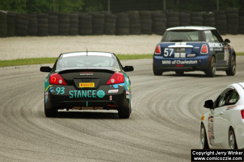 Andrei Kisel's MINI Cooper, Bryan Heitkotter's Nissan Altima Coupe and Jon Miller's Honda Civic Si