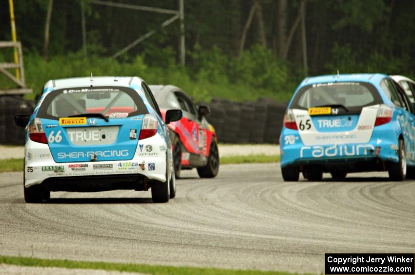 Paul Holton's Honda Fix and P.J. Groenke's Honda Fit