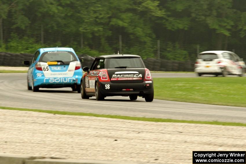 Ryan Reed's Honda Fix, Paul Holton's Honda Fix and Glenn Nixon's MINI Cooper
