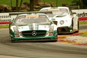 Tim Pappas' Mercedes-AMG SLS GT3 and Butch Leitzinger's Bentley Continental GT3