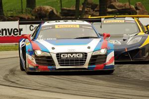 Andrew Palmer's Audi R8 Ultra and Robert Thorne's McLaren 12C GT3