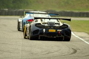 Alex Figge's McLaren 12C GT3 chases James Sofronas' Audi R8 Ultra