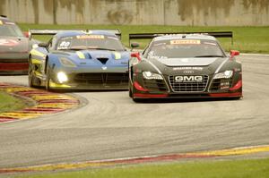 Bill Ziegler's Audi R8 Ultra and Dan Knox's SRT Viper GT3R