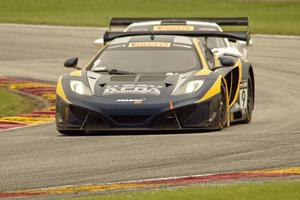 Alex Figge's McLaren 12C GT3 and Tomas Enge's Lamborghini Gallardo FL2