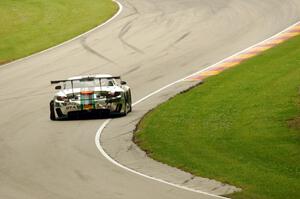 Tim Pappas' Mercedes-AMG SLS GT3 limps back to the pits after getting a flat.