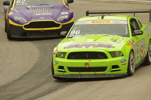 Brad Adams' Ford Mustang Boss 302S and Mark Klenin's Aston Martin Vantage GT4