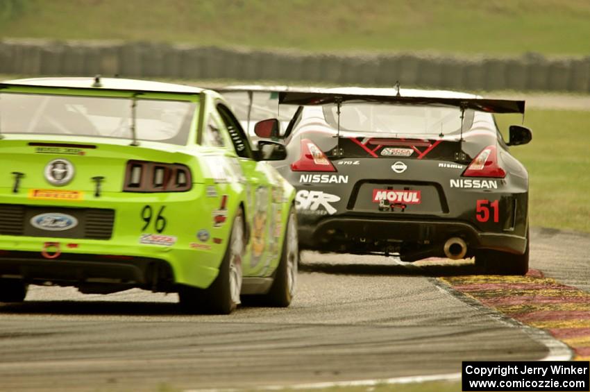 Ric Bushey's Nissan 370Z and Brad Adams' Ford Mustang Boss 302S