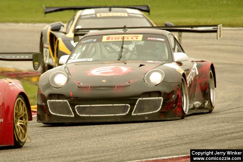 Tim Bergmeister's Porsche GT3R and Alex Figge's McLaren 12C GT3