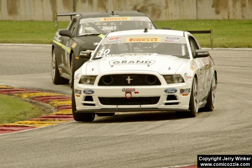 Dean Martin's Ford Mustang Boss 302S and Lawson Aschenbach's Chevy Camaro