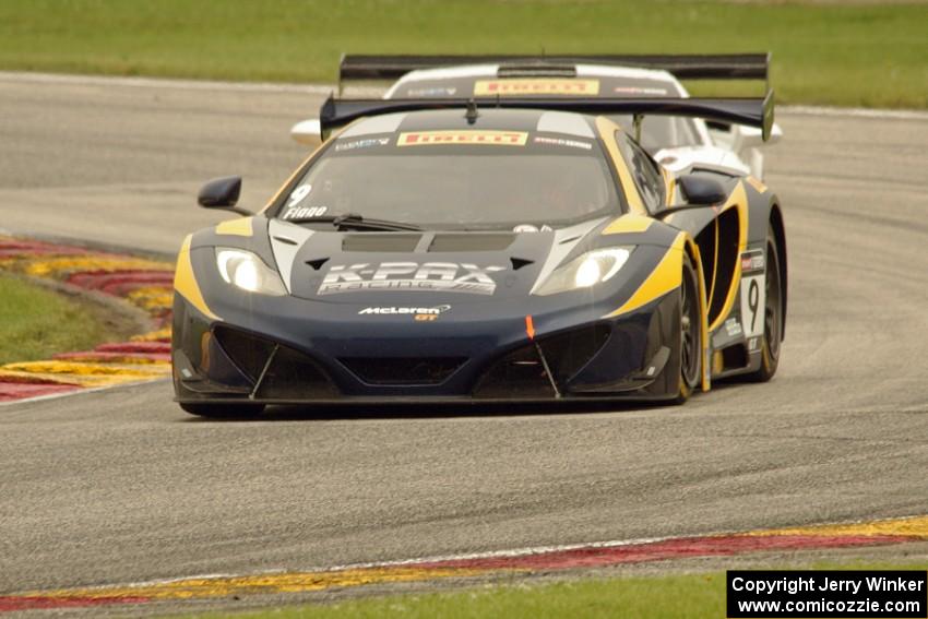 Alex Figge's McLaren 12C GT3 and Tomas Enge's Lamborghini Gallardo FL2