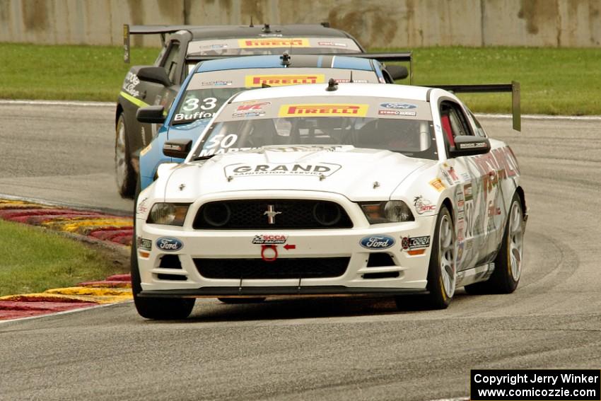 Dean Martin's Ford Mustang Boss 302S, Tony Buffomante's Ford Mustang Boss 302S and Lawson Aschenbach's Chevy Camaro